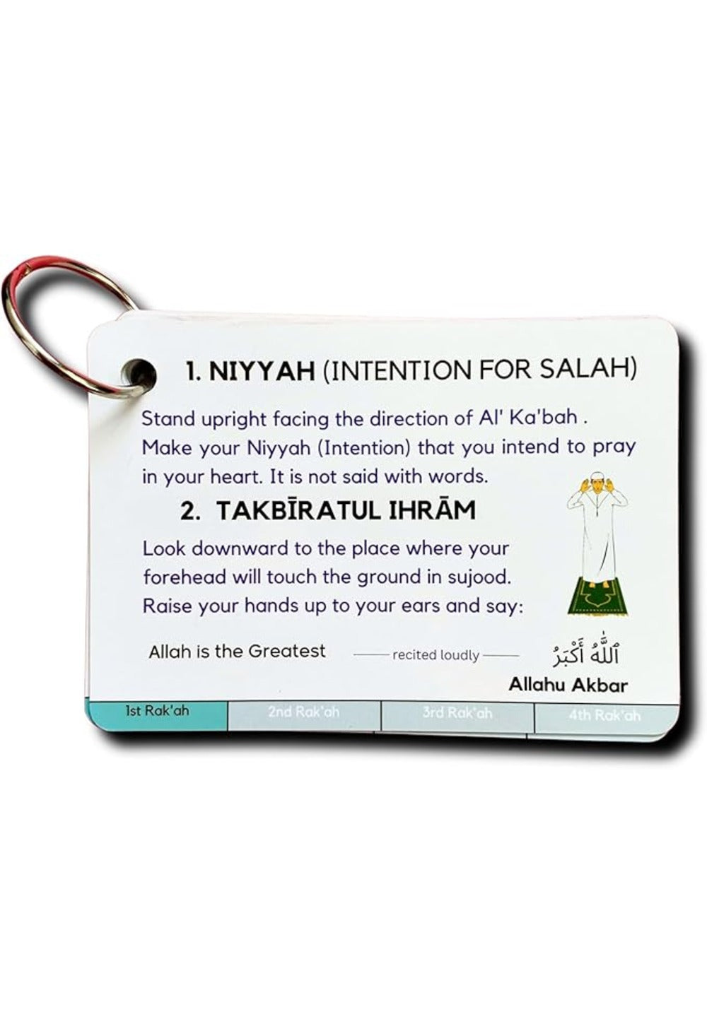 Islamic Salah Cards Prayer Guide, How to Pray, Muslim Kids